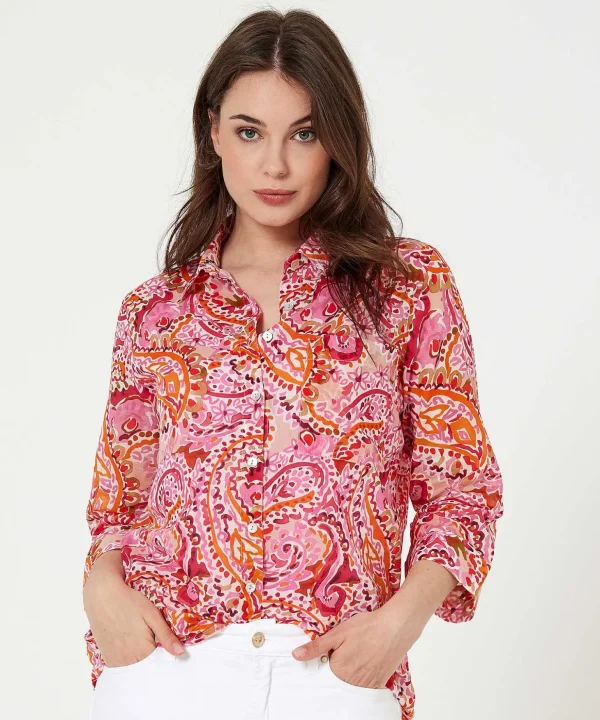 Airy Blouse Paisley** Fashion