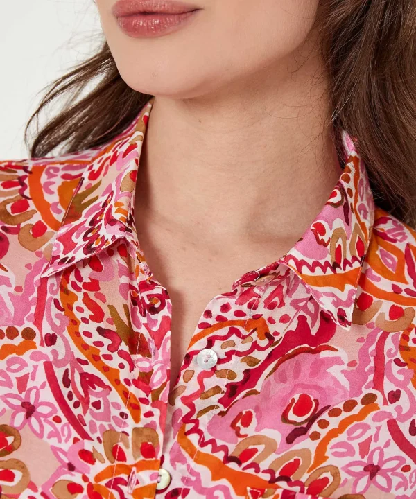 Airy Blouse Paisley** Fashion