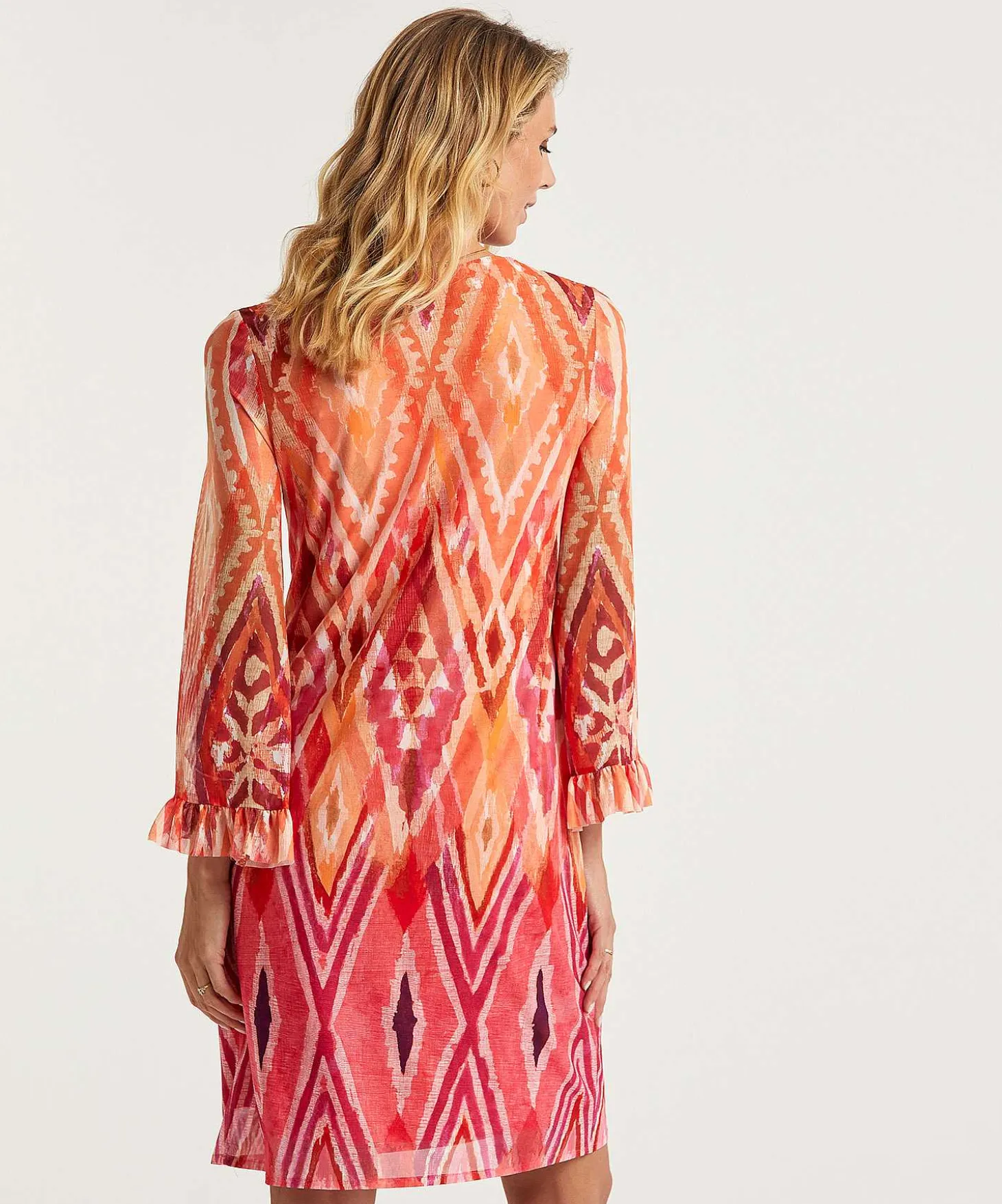 ana_alcazar_mesh_dress_ik_3.webp Mesh Dress Ikat Print Beads*Ana Alcazar Sale