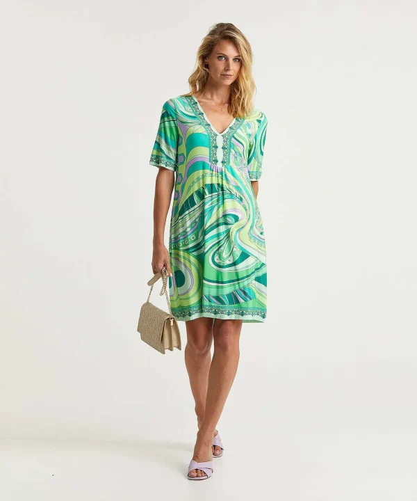 Slinky Dress Multicolor*Ana Alcazar Shop