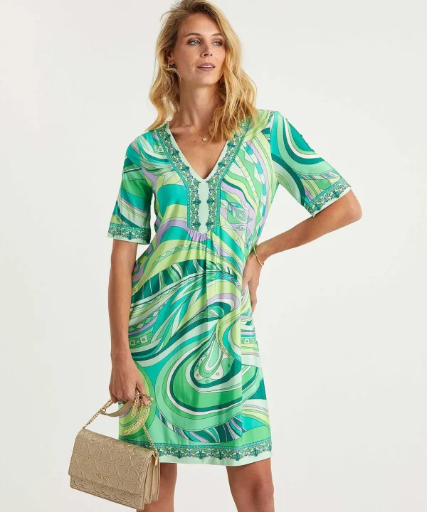 Slinky Dress Multicolor*Ana Alcazar Shop