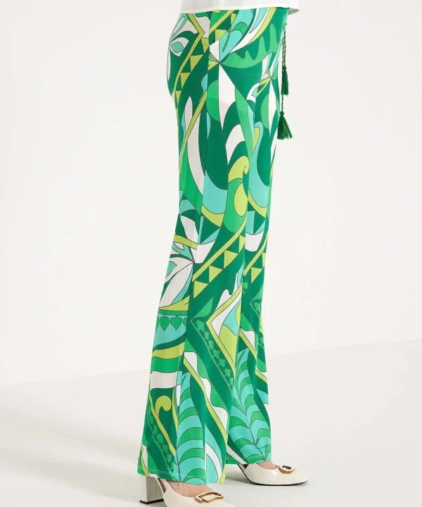 Slinky Pants Retro Leaf Print*Ana Alcazar Shop