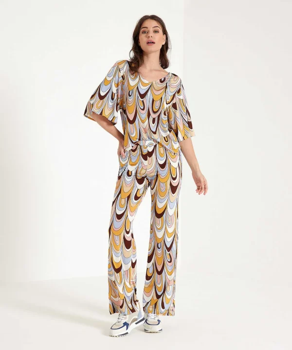 Slinky Top Retro Print*Ana Alcazar Best Sale
