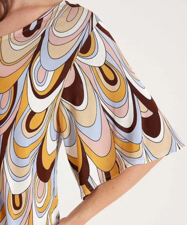 Slinky Top Retro Print*Ana Alcazar Best Sale