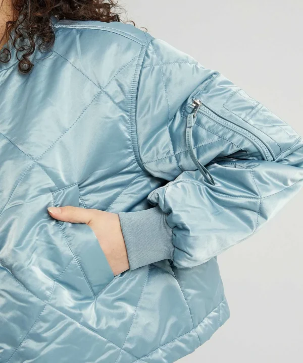 Silky Bomber Jacket Padded*Beaumont Cheap