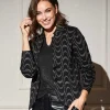 Blazer Vest Lurex Wave** New