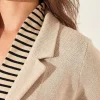 Blazer Vest Puntaknit Long** Hot