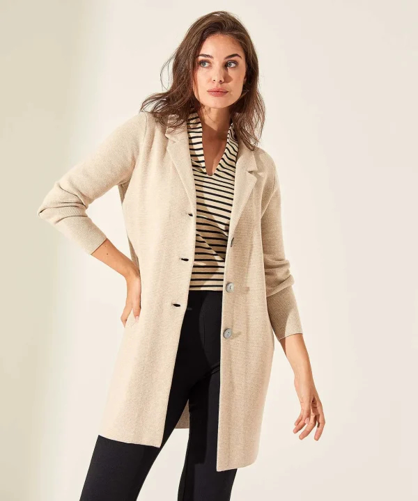 Blazer Vest Puntaknit Long** Hot