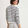Blouse Cardigan Puntaknit Breton Stripe** Hot