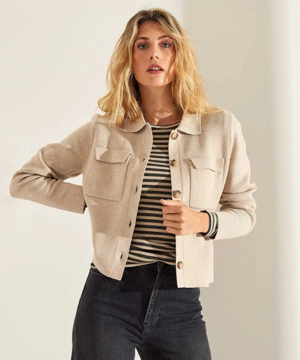 Blouse Cardigan Short Puntaknit** New