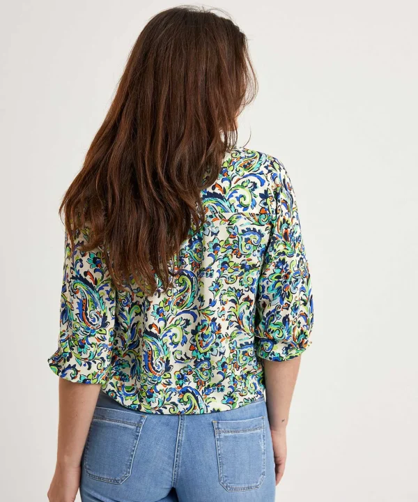 Blouse Flower Paisley** Best Sale