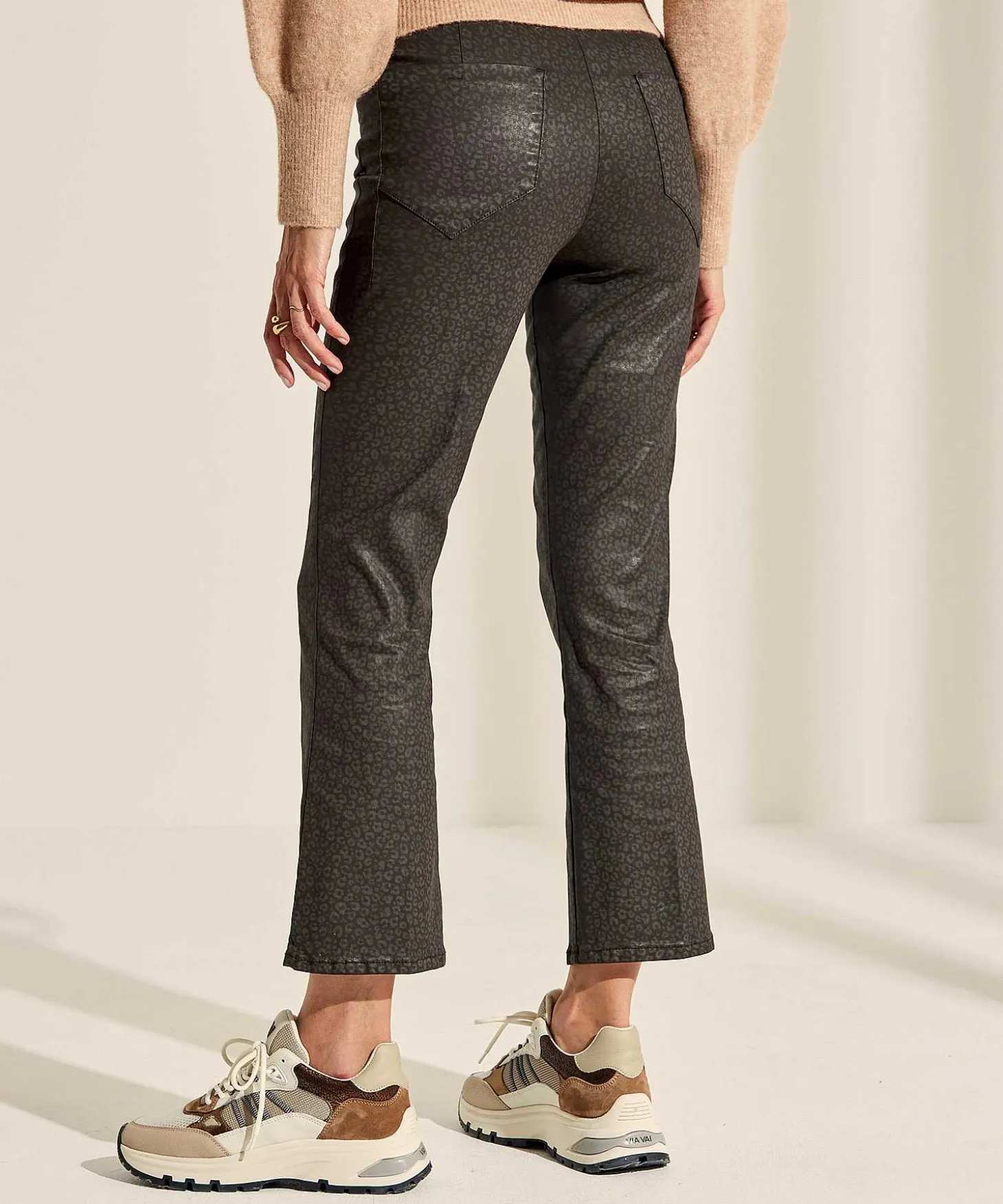 brax_coated_pants_panther_0.webp Coated Pants Panther Print Maron S*Brax Cheap