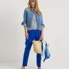 Cropped Linen Chino Maron*Brax Clearance