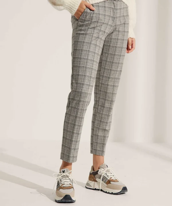 Pants Winter Jersey With Check Maron S*Brax Hot