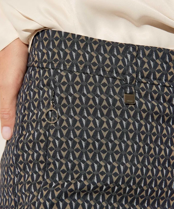 Trousers Graphic With Zippers Maron S*Brax Outlet