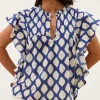 Blouse All-Over Print Danee Balu*By-Bar Sale