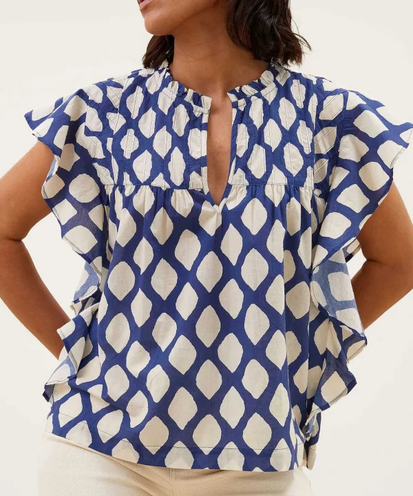 Blouse All-Over Print Danee Balu*By-Bar Sale