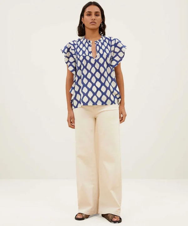 Blouse All-Over Print Danee Balu*By-Bar Sale