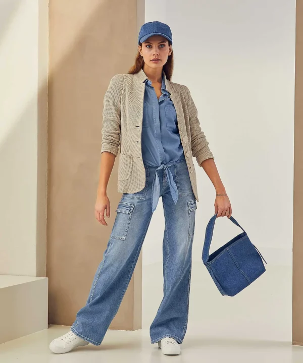 Cargo Wide Leg Jeans Andy*Cambio Outlet