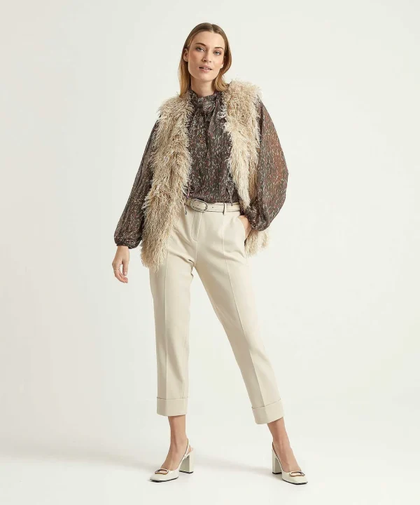 Cropped Trousers Cover Krystal*Cambio Cheap