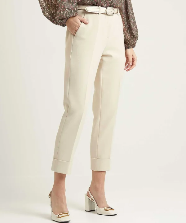Cropped Trousers Cover Krystal*Cambio Cheap