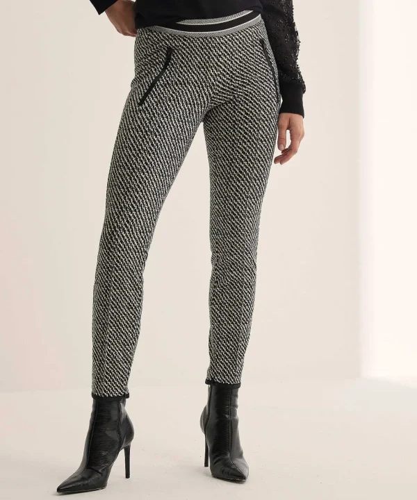 Cropped Trousers Jacquard Ranee*Cambio Discount