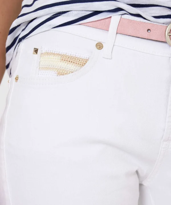 Flared Jeans Embroidery Paris*Cambio Outlet