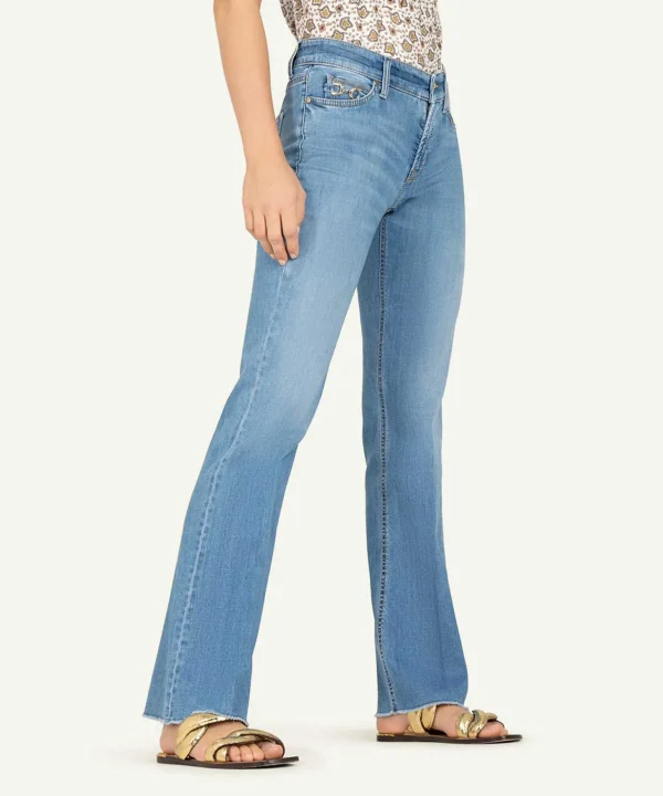 Flared Jeans With Decorative Bit Paris*Cambio Outlet