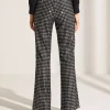 Flared Pants Pied-De-Poule Sequins Francis*Cambio Flash Sale