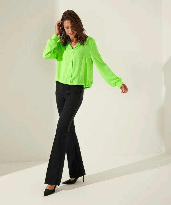 Flared Pants Pintucks Ros*Cambio New