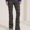 Flared Tregging Geo Flower*Cambio Outlet