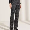 Flared Tregging Waves Lurex Flower*Cambio Online