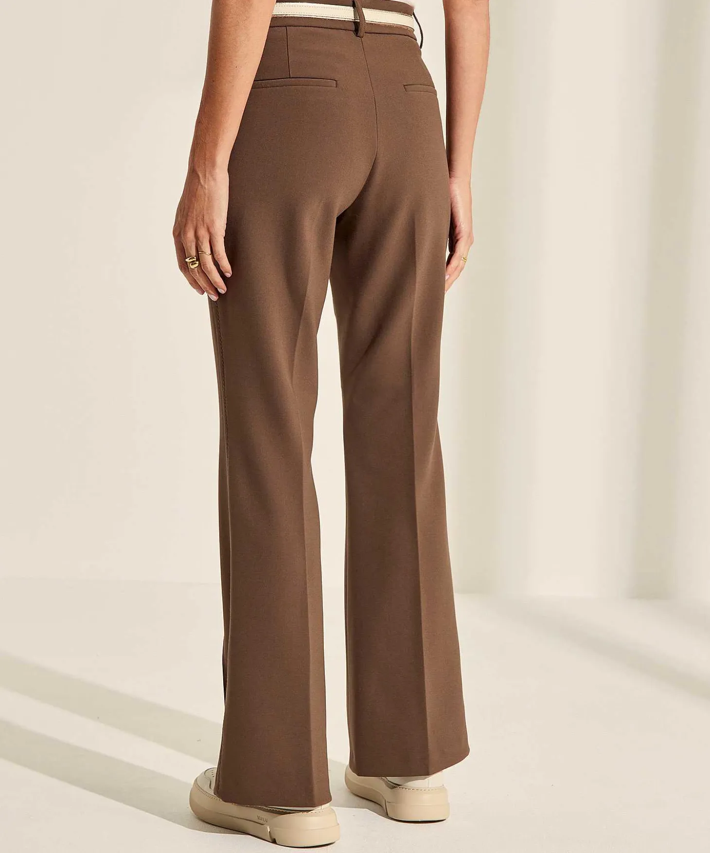 cambio_flared_trousers_pi_0-1.webp Flared Trousers Pintucks Fawn*Cambio Clearance