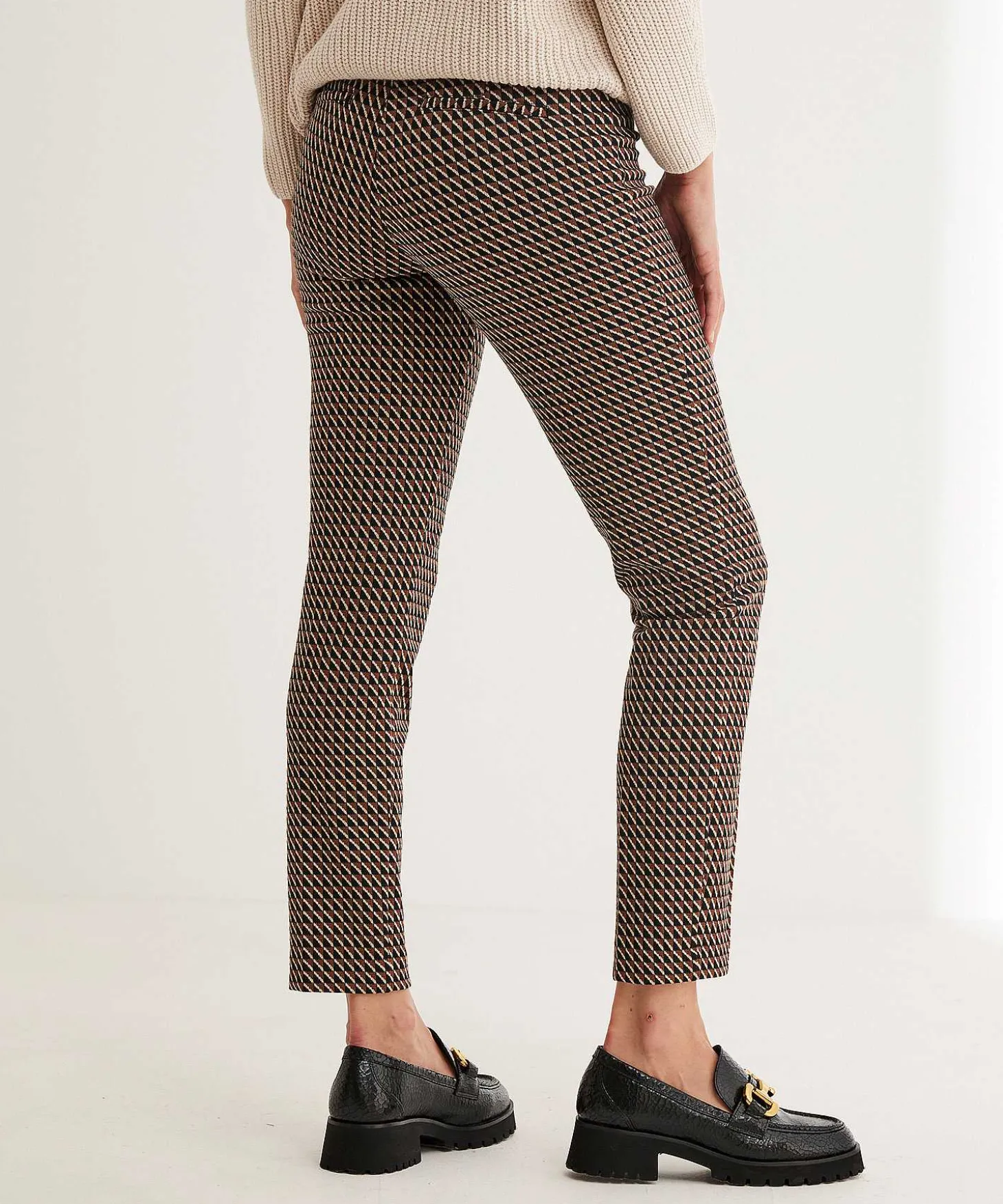 cambio_jacquard_trousers__2.webp Jacquard Trousers Graphic Ros*Cambio Best