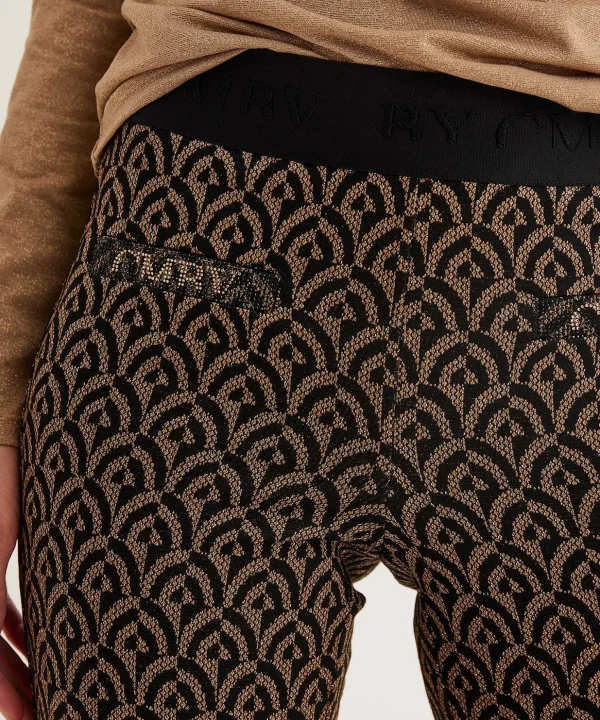 Kick Flare Pants Jacquard Lurex Faith*Cambio Online