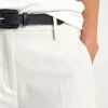 Linen Mix Wide Leg Trousers Alva*Cambio Clearance