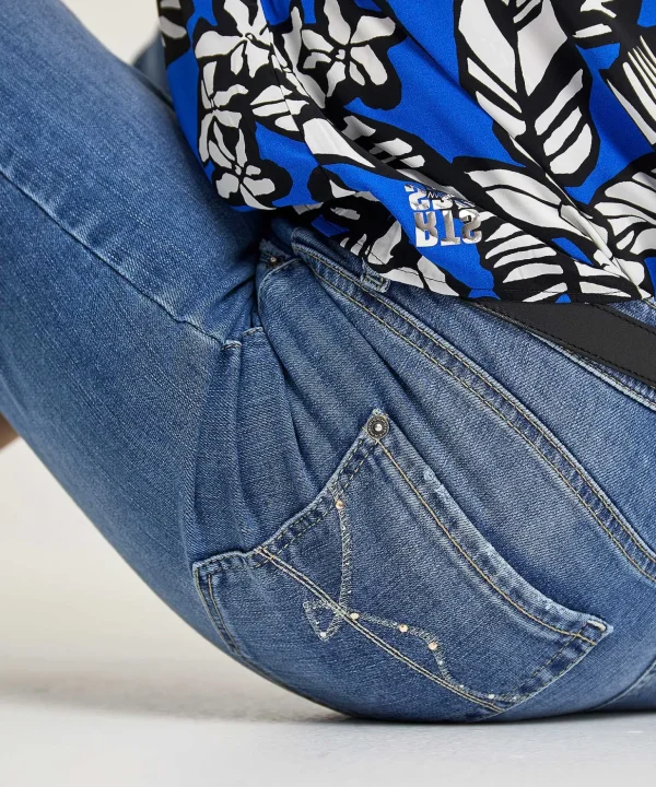 Slim Fit Jeans Parla Swarovski*Cambio Best