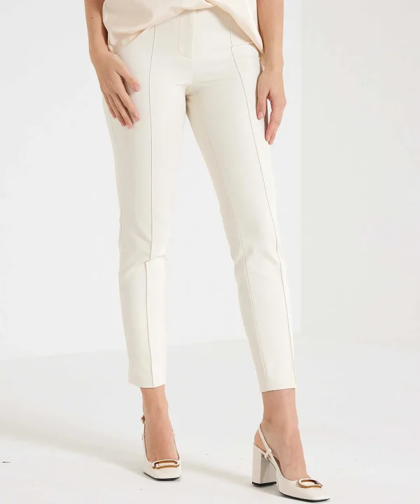 Soft Techno Trousers With Partial Seam Ros*Cambio Online