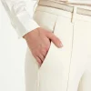 Trousers Pintucks Fawn*Cambio Clearance