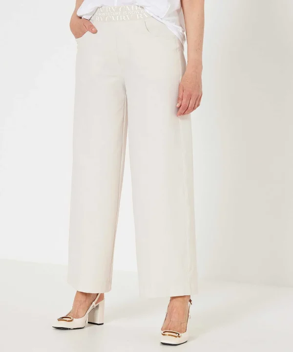Wide Leg Trousers Travel Fabric Amber*Cambio Cheap