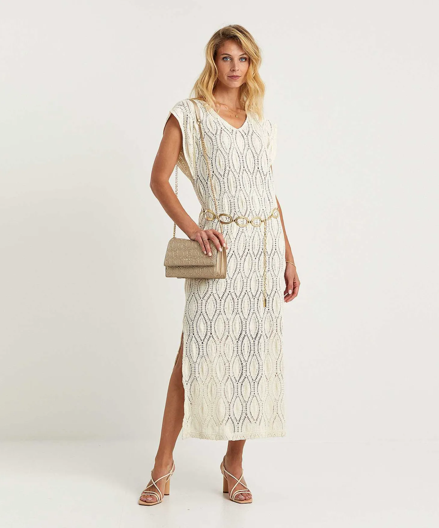 caroline_biss_crochet_dre_0.webp Crochet Dress With Belt*Caroline Biss Flash Sale