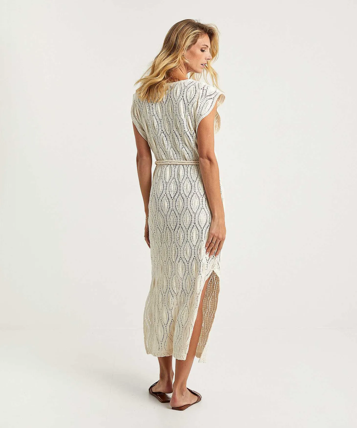 caroline_biss_crochet_dre_1.webp Crochet Dress With Belt*Caroline Biss Flash Sale