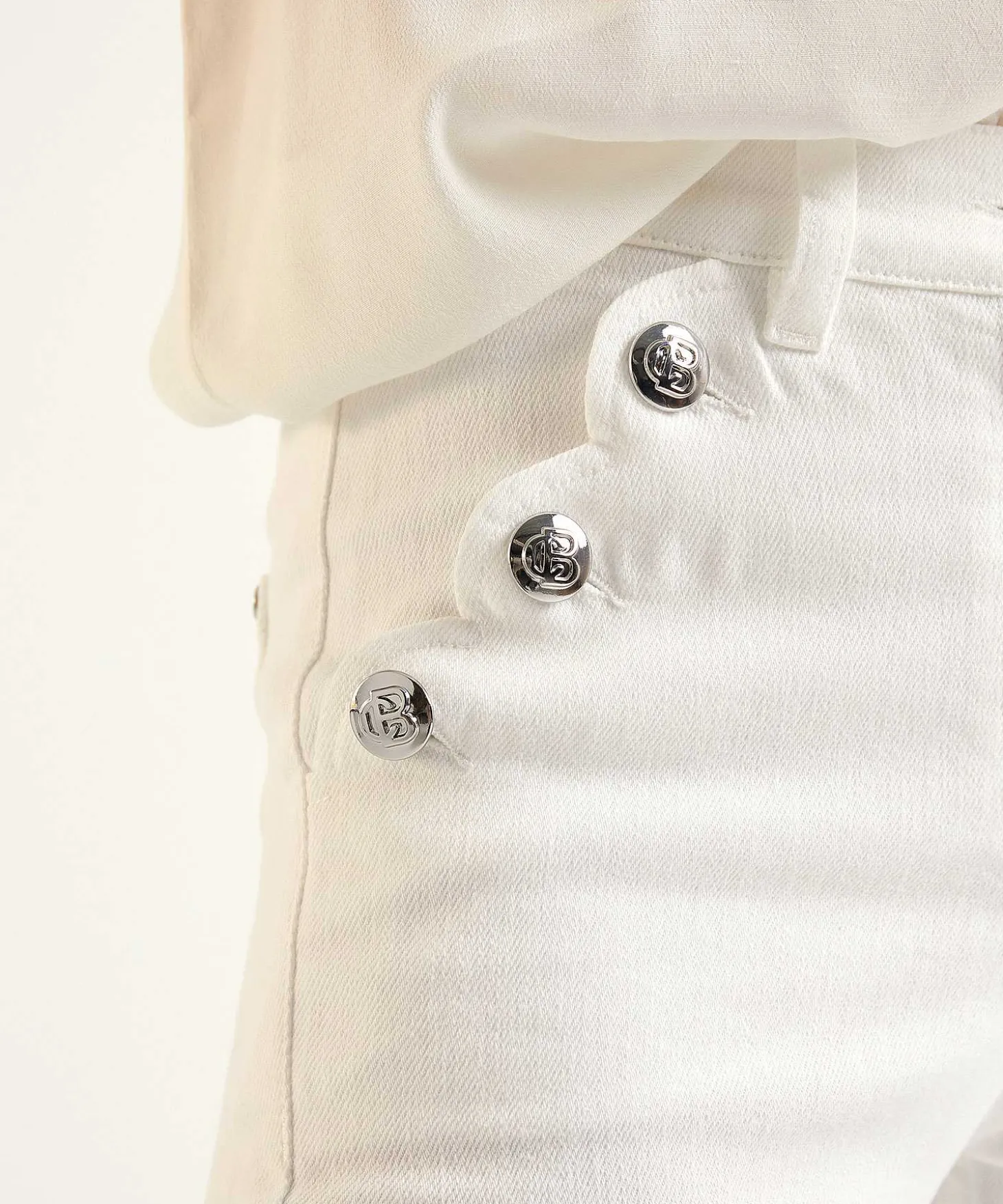 caroline_biss_flared_jean_1.webp Flared Jeans With Buttons*Caroline Biss Fashion