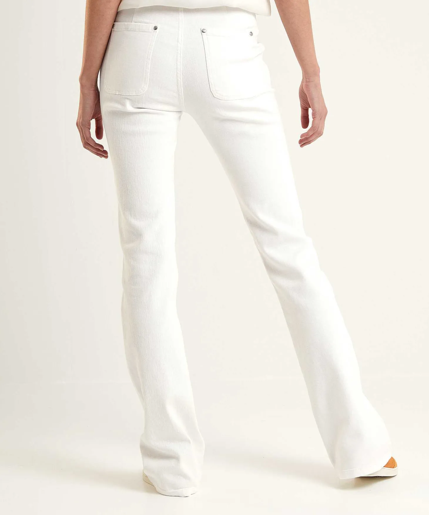 caroline_biss_flared_jean_3.webp Flared Jeans With Buttons*Caroline Biss Fashion