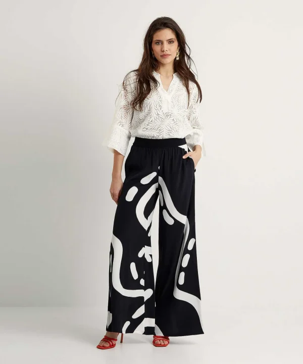 Palazzo Pants Fancy Print*Caroline Biss Best Sale