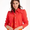 Short Jacket Puff Sleeve*Caroline Biss Store