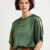 Silky Top Open Shoulder*Caroline Biss Cheap