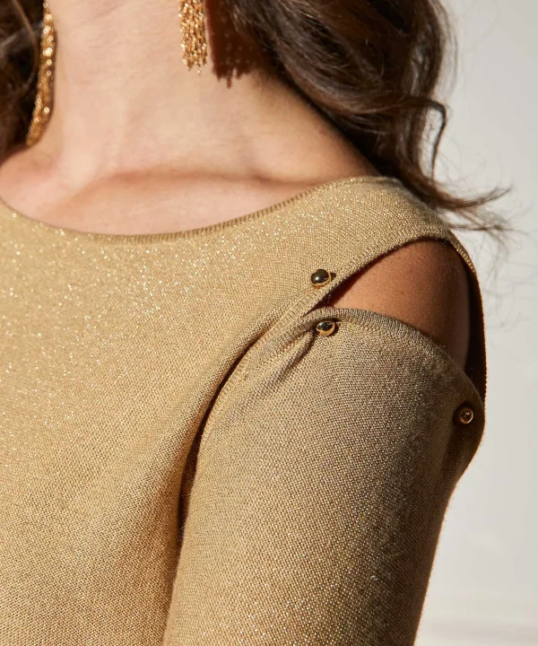 Sweater Open Shoulder Lurex*Caroline Biss Sale
