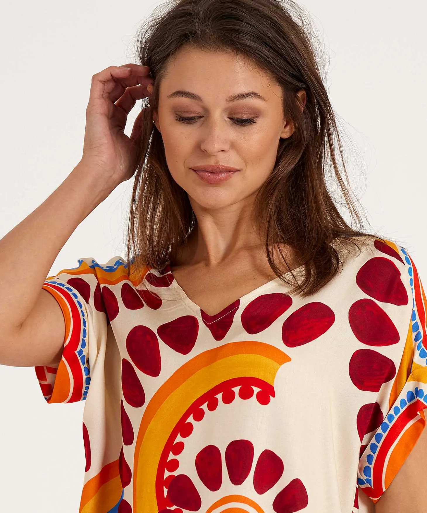 caroline_biss_top_ethnic__2.webp Top Ethnic Print*Caroline Biss Best Sale
