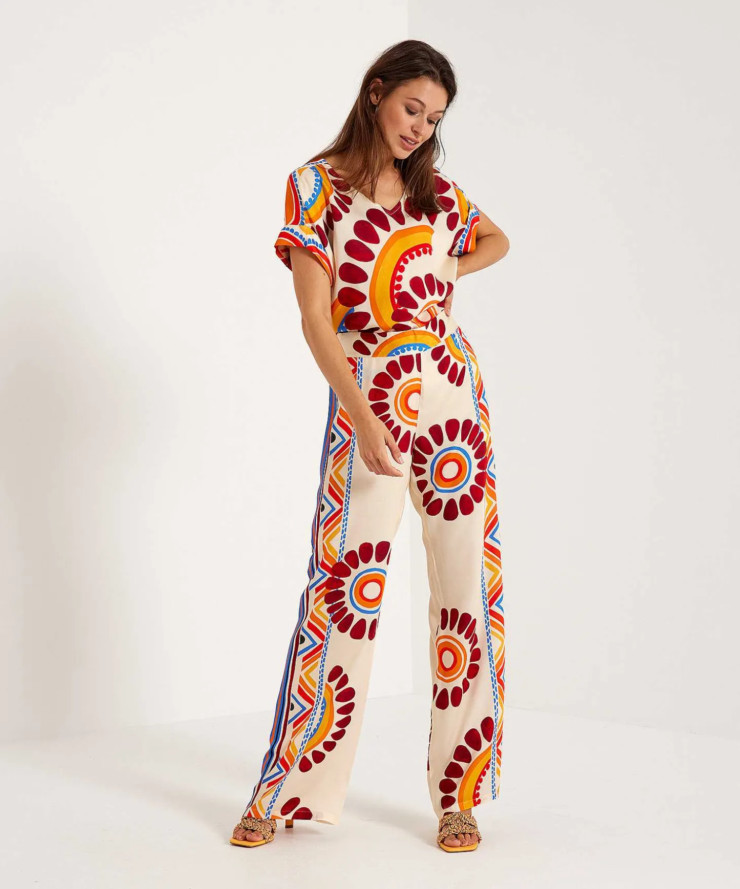 caroline_biss_top_ethnic__3.webp Top Ethnic Print*Caroline Biss Best Sale